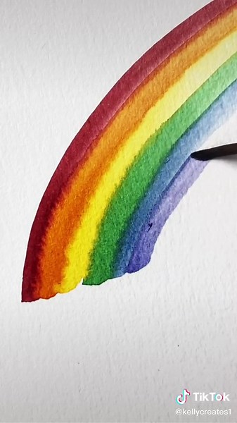 Painting Rainbows for Spring: Watercolor Tutorial