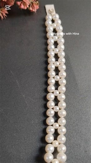 simple beaded bracelet tutorial..#youtubeshort #handmade #jewelrymaking