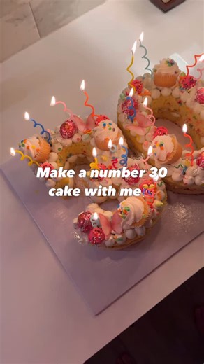 And She Bakes on Instagram: "Love making number cakes! They’re so fun for milestone bdays 🩷 Reminder that I have a special order form for number cakes. Visit the “order” tab on my website and scroll down to the number cake order form🎂 #andshebakesnashville #nashvillecustomcakes #numbercake"