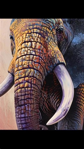 Another 30x40 painting come to life. Love the music and movement . I promise there will will only be one more. This is one of my favorites. #barlowgallery #animalart #acrylicpainting #elephantsofinstagram #sheldrickwildlifetrust.org/orphans #stevehammondfineart.com #http//stevehammond.barlowgallery.com | Steve Hammond