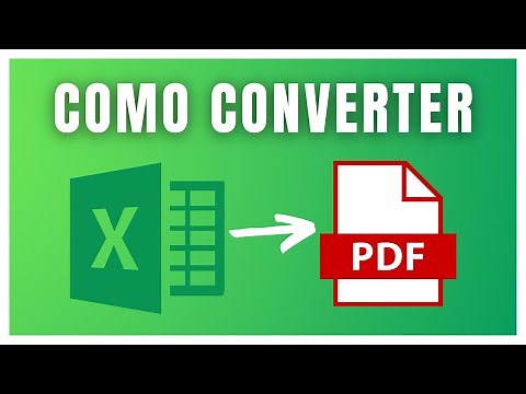 COMO CONVERTER EXCEL PARA PDF