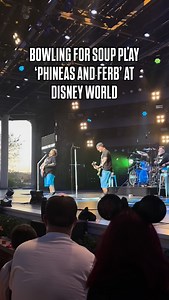 10K views · 2.6K reactions | Bowling For Soup play the theme from ‘Phineas And Ferb’ live at EPCOT in Walt Disney World  #bowlingforsoup #poppunk #disney | Rock Sound | Facebook