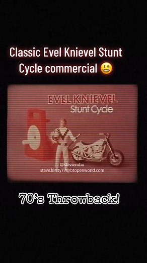 Love these old commercials! Flood of memories  #evelknievel #evel #stunts #toys #nostalgia #tv #commercial #classic #classictv #1970 #1980 #genx #fun #cool #classictoys #goodtimes #toy #omg | Ogdp | Facebook