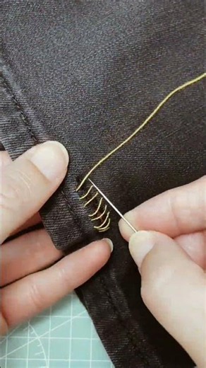 A perfect invisible stitching finish!