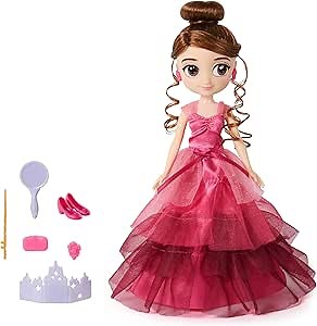 Wizarding World Harry Potter, 8-inch Hermione Granger Doll 9-Piece Yule Ball Gift Set with Doll Accessories, Kids Toys for Ages 6 and up