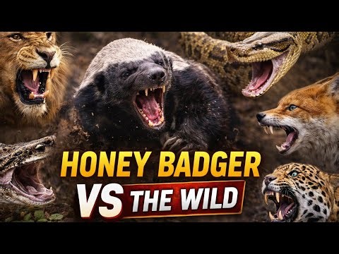 Honey Badger vs Everyone | Lion, Python, Jaguar & Fox