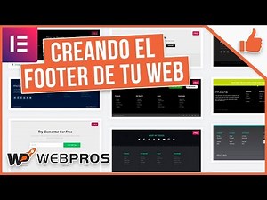 Tutorial Elementor: Creando el Footer o Pie de Pagina de tu Sitio Web