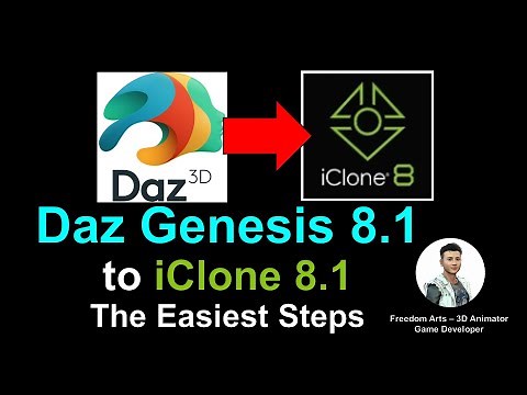 Daz Genesis 8.1 to iClone 8.1 - Full Tutorial
