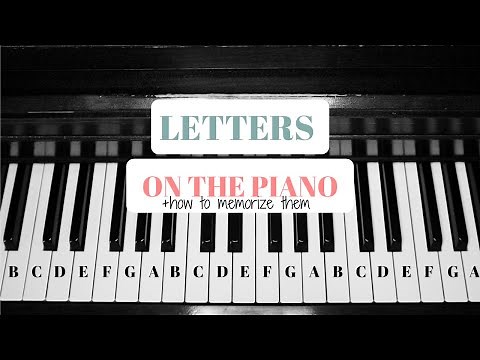 Letter Names On The Piano + how to memorize them