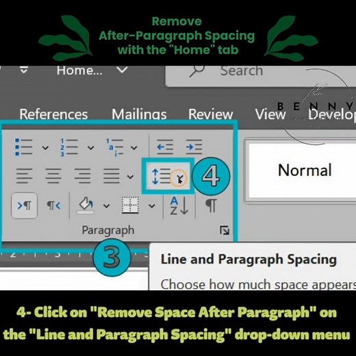 How to Remove after-paragraph Spacing in MS Word
