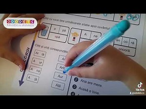 Invatam sa citim in 4 pasi. Citim pe silabe. Fise de lucru individuale Ododets