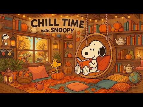 Chill Time with Snoopy & Jazz 🍁 Chill Jazz Beats for Peaceful Autumn Moment