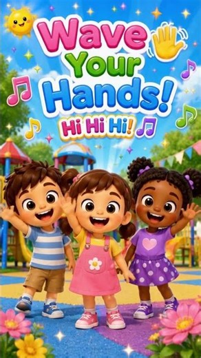 Wave Hello! 👋 | Action Words for Kids | Shorts #mamaousaysay