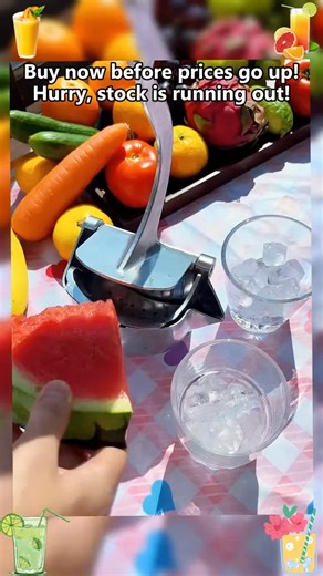 Whoever invented this deserves a raise! 🤯 I swear 99% of people haven’t seen anything like this before — and once you try it, you’ll never go back. You used to buy juice from the street, right? Dirty, sugary, and far from healthy. 😩 Now you can make 100% pure, fresh, and sweet juice right at home! 🍎🍓🍊 Just pop in your favorite fruits, press gently, and boom — a glass of pure goodness in seconds! 🌿 Ever since I got mine, my kids and parents can’t start their day without it. 🥰 Trust me, onc