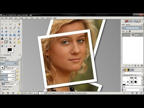 Photo Collage Effect - GIMP 2.8 Tutorial