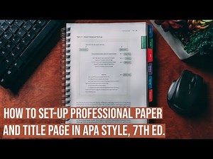 How to Format Professional Title Page in APA Style