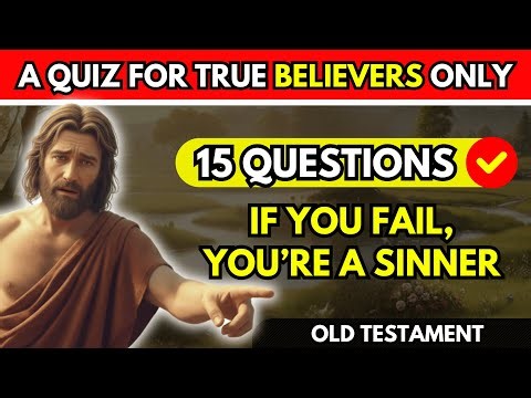 📖 CAN YOU ANSWER THESE 15 TRICKY BIBLE QUESTIONS? 😱🙌 | Bible Quiz
