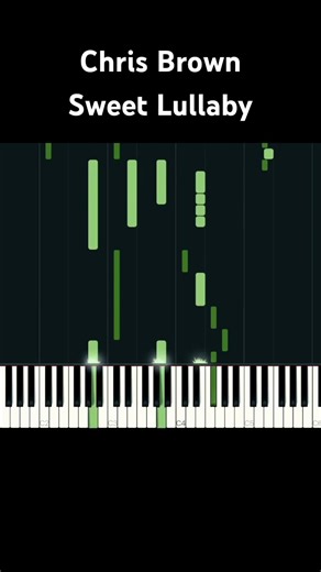 Chris Brown - Sweet Lullaby (Piano Tutorial Short)