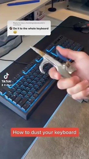How to dust your keyboard?