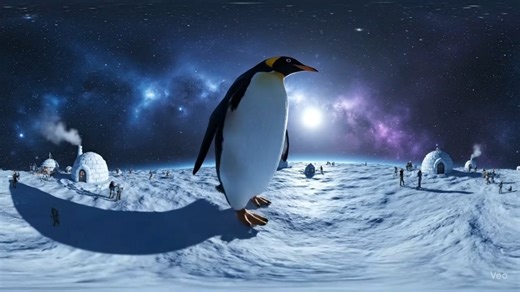 全程高能！这段视频由Google最新的AI视频模型Veo生成（视频右下角有水印），其展现的宏大场景、镜头语言和光影细节都令人惊叹。