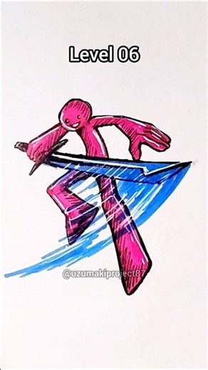 How to draw stickman in different levels #drawing #howtodraw #stickman #shorts