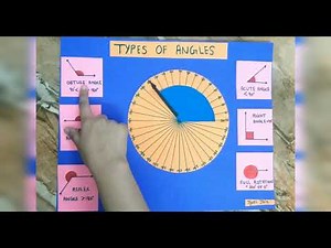 Types of angles 📐📏 #working model # mathematics #student activity 👩‍🏫✍️ # TLM