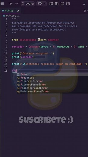 Cómo Usar Counter en Python para Repetir Elementos Según su Cantidad