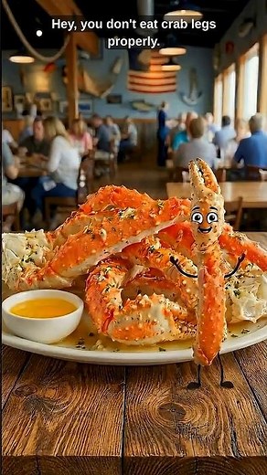 How to Eat Crab Legs the RIGHT Way? #funny #relatable #animation #food