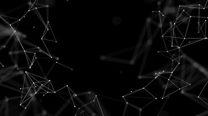 Connecting lines and dots.Big data visualization Loop background. | Premium Stock Video Footage