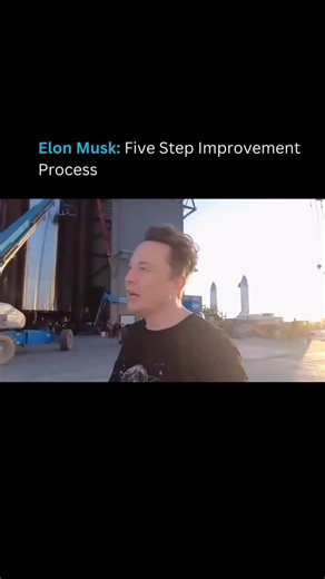 AI Tools I Artificial Intelligence I Business on Instagram: "Elon Musk’s 5 Step Engineering Process is a game changer for innovation at Tesla and SpaceX: First, question requirements, make them “less dumb” by challenging assumptions. Second, delete unnecessary parts or steps ruthlessly. Third, simplify and optimize only what’s essential. Fourth, accelerate the process to cut time. Fifth, automate last, after perfecting the basics. This method flips traditional design: Don’t polish flaws; elimina