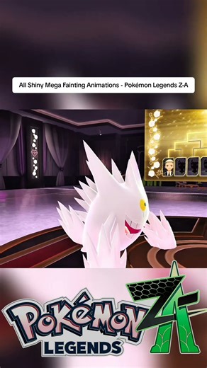 All Shiny Mega Fainting Animations - Pokémon Legends Z-Ap part-02