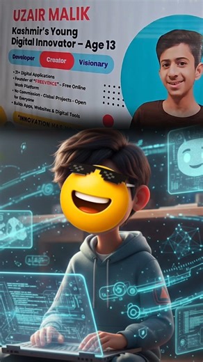 13-year-old boy is a technology superstar? 🥶 #shorts #zabdullahnaikshorts