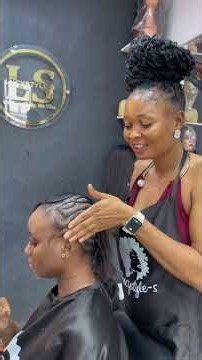 Stitch a one side braid #hairstyles #braids with me