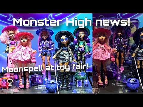 MONSTER HIGH NEWS! Moonspell Magic dolls seen IRL at toy fair! In box photos!