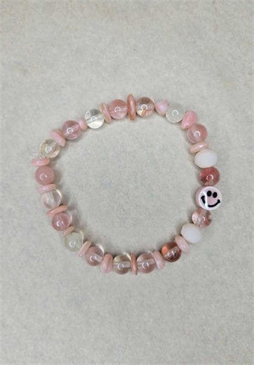 Cherry Quartz Elastic Bracelet - Etsy