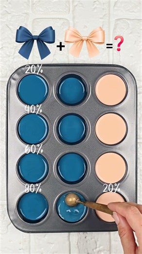Algorithmic Color Blend Palette #colorpalette #colormixing #satisfying #colormix #artshorts #asmr