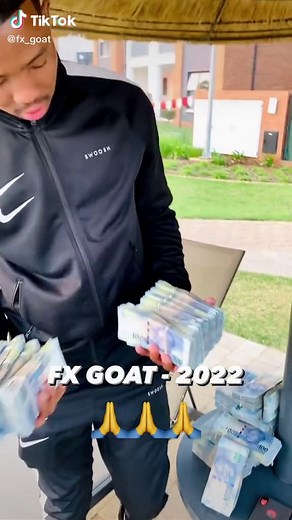 Showcasing South African Rand Banknotes Outdoors