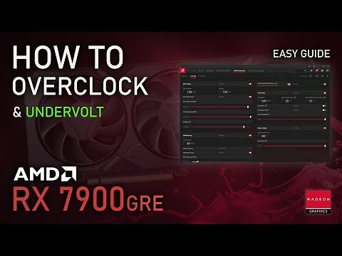 How to Overclock & Undervolt RX 7900GRE | ADRENALIN 2024 Easy Tutorial