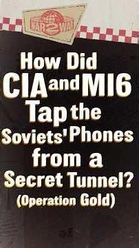 Operation Gold: The Cold War Tunnel That Spied on the Soviets #W2W #shorts