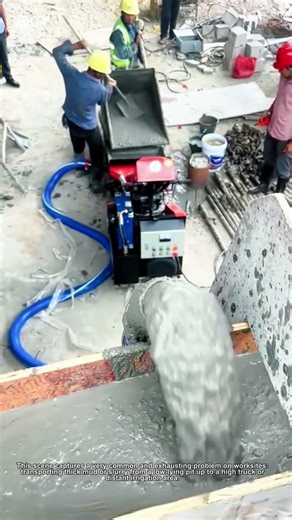 ConstructionLife Hack: Easy Mud Pumping Upward 🚜↓