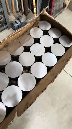 Fresh load of stock to machine vise bases