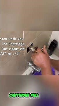 EASY Shower Cartridge Removal (DIY Plumbing Hack!) #shorts