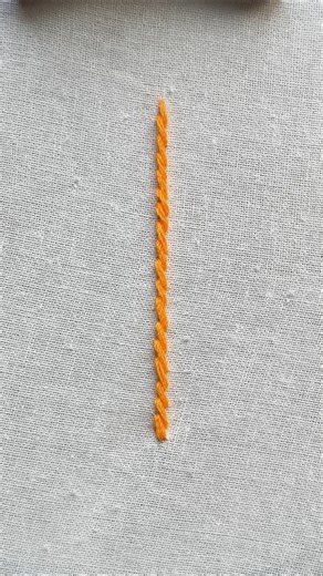 Beautiful Stem stitch tutorial 🥰#stitch #handbroidery #stemstitch