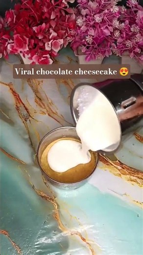 No Bake chocolate cheese cake recipe #shorts #shortvideo #cake #cheesecake