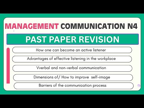 Management Communication N4: Exam Prep | Revision Guide for Distinctions
