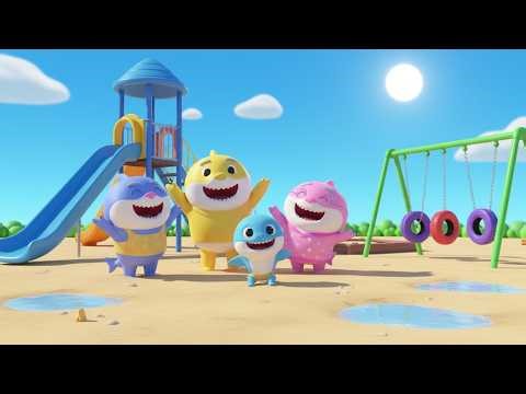 The Baby Shark Playground Song | kids nursery rhymes | Baby Song, Fun Playground Cartoon 🦈🎵