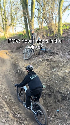 Winter Mountain Biking Jumps Experience