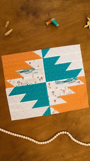 Art Gallery Fabrics® - AGF on Instagram: "Step into the magic of the Southwest with our Aztec quilt block, brought to life by the stunning ‘Land of Enchantment’ fabrics by Becca Plymale (@becca.plymale.creative). 🌄✨🌵 ⁠ ⁠ 📌 Fabric requirements for a finished quilt block size of 20” x 16 ½”:⁠ - One 10⅞” square - Terra Imprints⁠ - One 10⅞” square - Luminaria Turquoise⁠ - One 10⅞” square - Beyond the Clouds⁠ - One 10⅞” square - Luminaria Adobe⁠ ⁠ 🪡 Follow along with this tutorial and let your cr