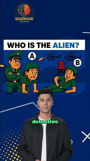 Who is The Alien 👽 #quiz #riddles #puzzle #alien #shorts
