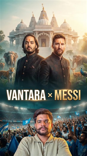 Pankaj Yadav on Instagram: "Global football legend Lionel Messi visits Vantara Jamnagar, a world-class wildlife rescue and conservation centre founded by Anant Ambani, highlighting India’s growing role in animal welfare, conservation and global environmental responsibility"